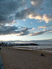 Gijon beach and Gijon port are two touristic attractions in this Cantabrian city in Asturias , Spain