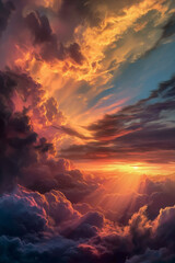 Celestial Conflagration. Generative AI
