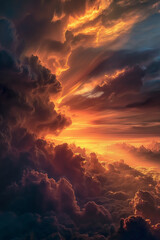 Celestial Conflagration. Generative AI
