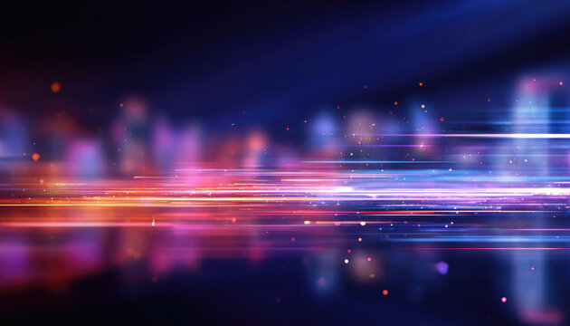  Abstract digital high speed data processing in advanced technology background.  - Powered by Adobe