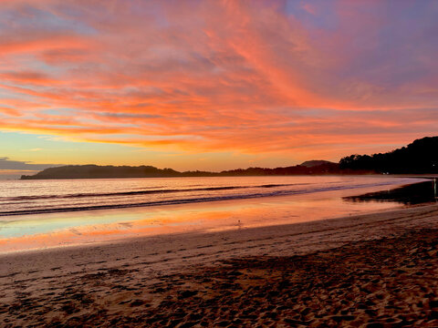 Colorful Sunset at Playa Coyote Beach, Guanacaste, Costa Rica