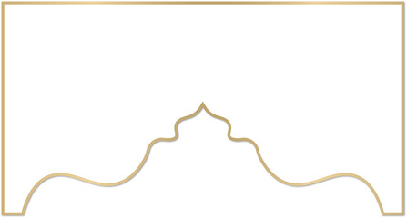 Ornamental Arch Dome with Metallic Gold Border © Mystikal Forest