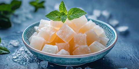 Bean dessert with shaved ice named kachang