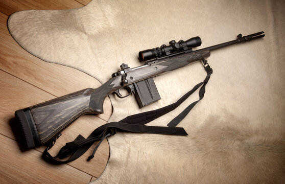 Ruger Gunsite Scout Rifle .308 caliber with Burris Scout Riflescope 2-7x32mm and B.E Meyers 240F Flash Hider