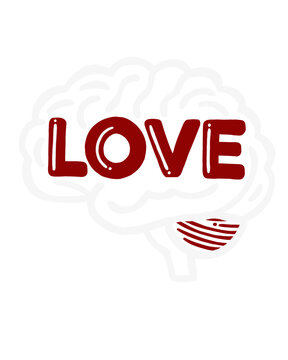 LOVE racional.sale word on white background