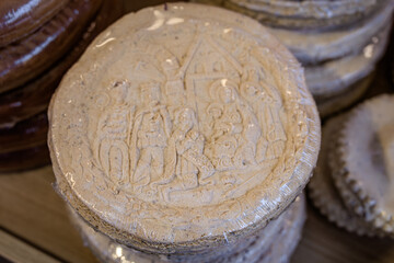 Anisbrotli cookies with traditional designs at the Bremgarten Christmas market