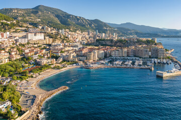 Cityscape of Monaco on French Riviera