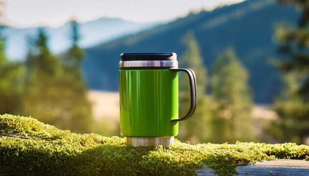green stanley thermo mug