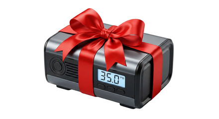 Portable Air Compressor as a Gift, transparent background