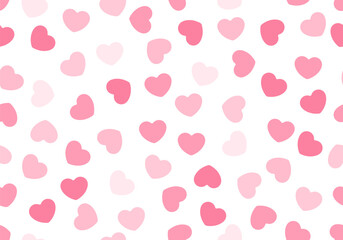 Seamless pattern with pink hearts. Set of Valentines day vector patterns. Seamless heart pattern. Seamless vector pattern with pink hearts. Valentine's Day design