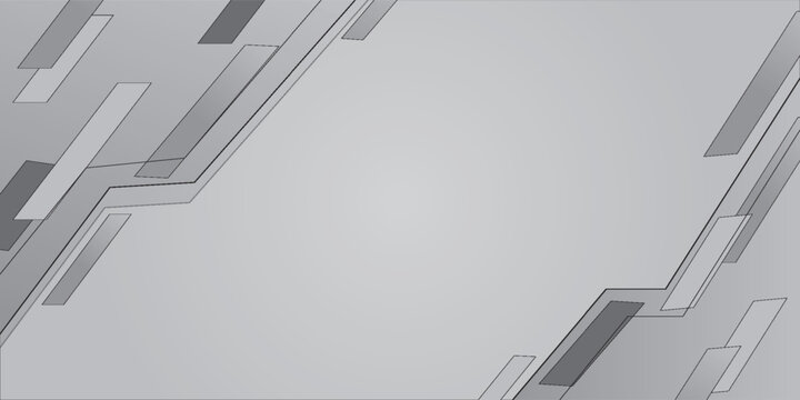 White and grey tech arrows abstract modern background.