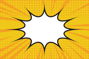 Comic Book Blast Design Element Vector © Ghani
