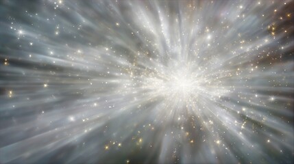 Abstract illustration of a bright light explosion in a cosmic space background