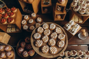 Dessert bar offering diverse sweet treats