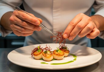 Dulse seaweed garnish chef