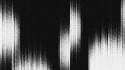 Abstract monochrome grain texture with rough vertical lines effect. Minimalist black and white background in retro noise style, suitable for grunge designs
