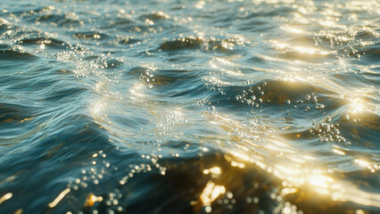 clear water waves background, pure, light, glowing