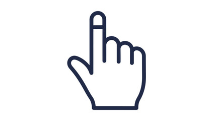 Obraz premium A colorful illustration depicting a human hand with a pointing index finger