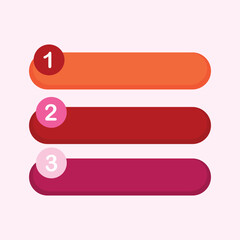 Fototapeta premium A modern flat infographic with numbered steps designed to present workflows, timelines, or structured information clearly.