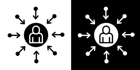 Human-Centered Design  Icon Set White Style Collection