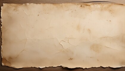 rough old paper background in light colors with ink and coffee stains as well as rough edges