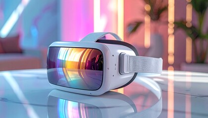 Immersive virtual reality headset for experiencing digital worlds and entertainment