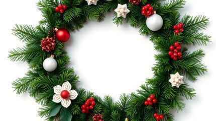 Christmas Wreath Flat Lay