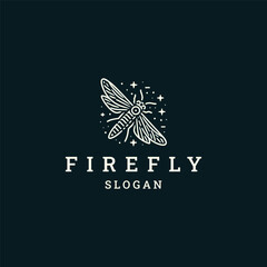 Firefly logo icon design template vector illustration