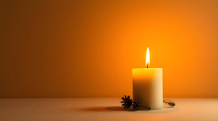 Soft Candle Glow Side