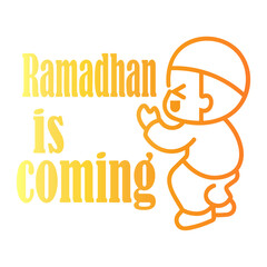 Obraz premium ramadan Line Gradient Icon