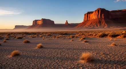 monument valley at sunset