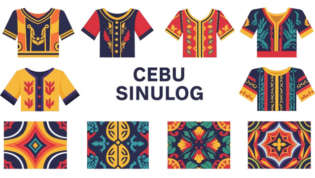 Colorful Cebu Sinulog Shirts and Patterns A Celebration of Culture and Design in the Philippines