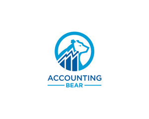 Accounting bear logo