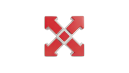 Red Arrows Pointing Outward