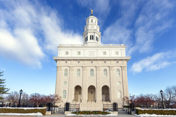 Nauvoo IL temple in the winter