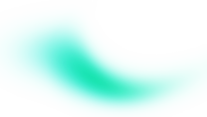 Abstract Turquoise Wave Curve on Isolated  Background