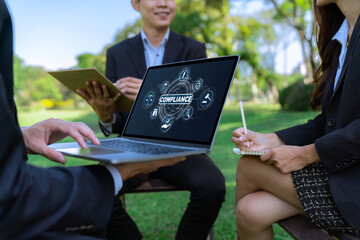 Compliance system for brisk online corporate business to meet quality standard