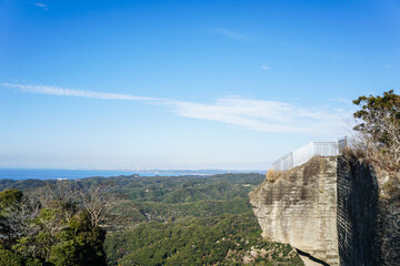 千葉県房総半島の鋸山