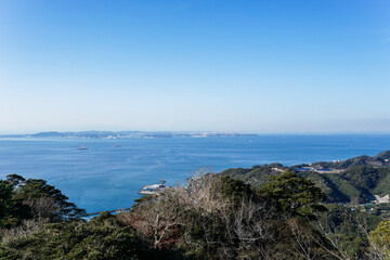 千葉県房総半島の鋸山