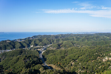 千葉県房総半島の鋸山
