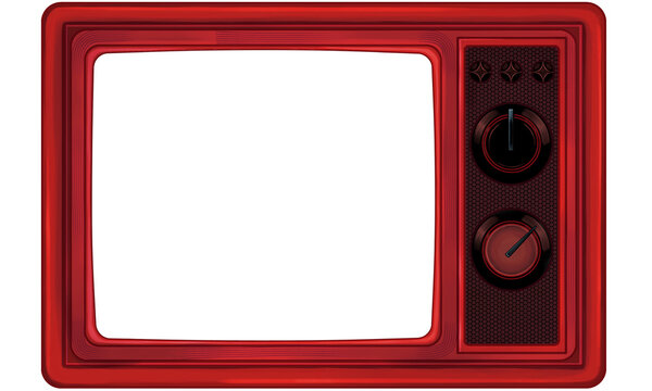 photo frame on white background★レトロでかわいいブラウン管テレビのフレーム