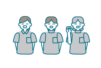 色々な世代の女性が笑顔で並んでいるイラスト