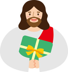 선물을 들고 있는 예수님