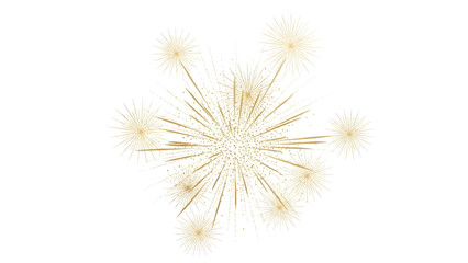 Obraz premium Golden dandelion clock with seeds dispersing against a clean white background in a close-up shot with warm tones.