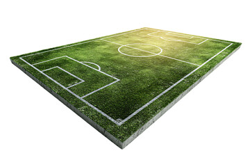3D Illustration of a Soccer Field