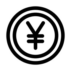 Obraz premium Yen Coin Icon
