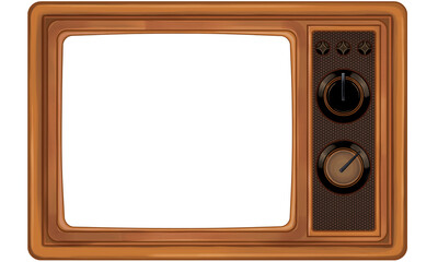 old wooden frame★レトロでかわいいブラウン管テレビのフレーム