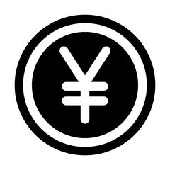 Obraz premium Yen Coin Icon