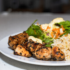 Balanced Chicken Banh Mi-Inspired Rice Bowl