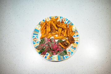 Spaghetti & Beef Meatball Bake